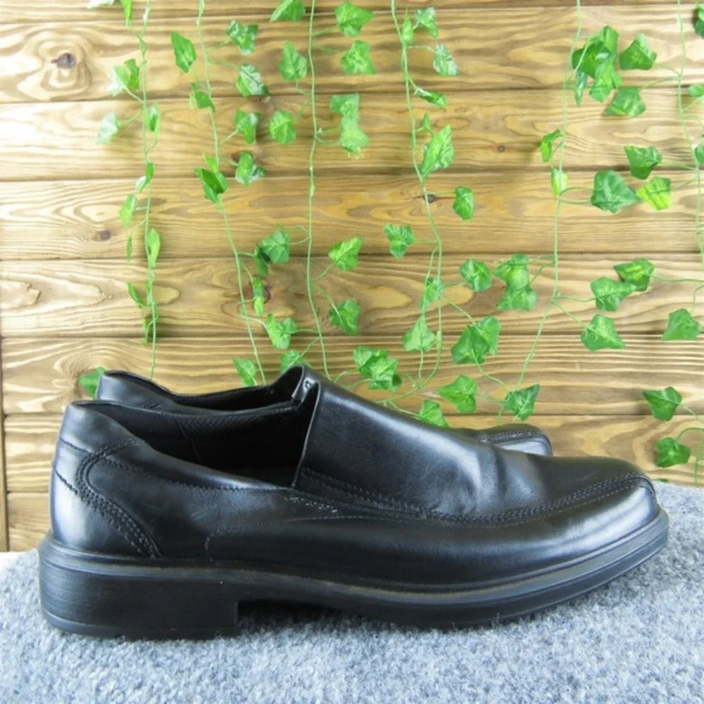 Ecco Men's  Loafer Black Leather Size 45M Gently Used‎ 2025